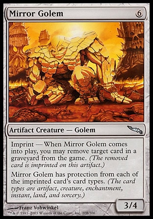【JPN】《鏡面魔像/Mirror Golem》[秘羅地]