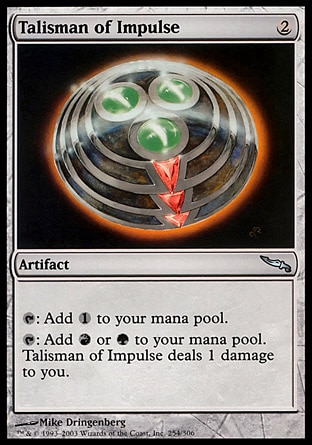 【JPN】《衝勁飾符/Talisman of Impulse》[秘羅地]