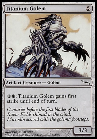 【JPN】《鈦魔像/Titanium Golem》[秘羅地]