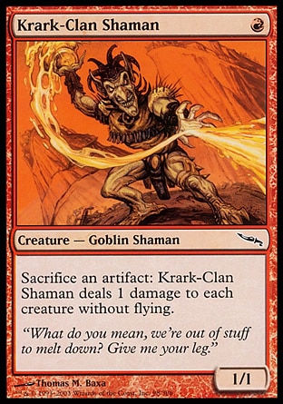 【JPN】《喀勒克族祭師/Krark-Clan Shaman》[秘羅地]