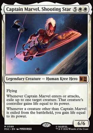 【ENG】 ☆Foil☆ 《飛速流星驚奇隊長/Captain Marvel, Shooting Star》[漫威超級英雄指揮官]