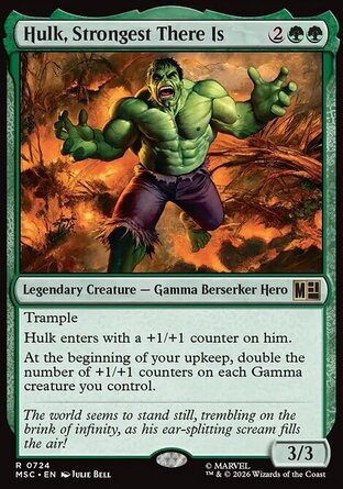 【ENG】 ☆Foil☆ 《最強力士浩克/Hulk, Strongest There Is》[漫威超級英雄指揮官]