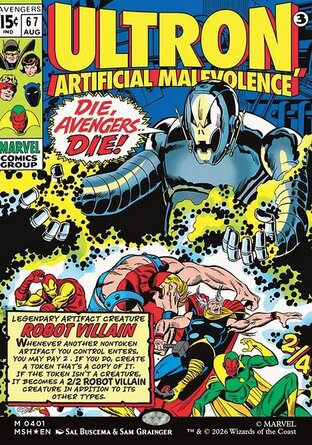 【ENG】 ☆Foil☆ 《人工惡意奧創/Ultron, Artificial Malevolence》[漫威超級英雄]