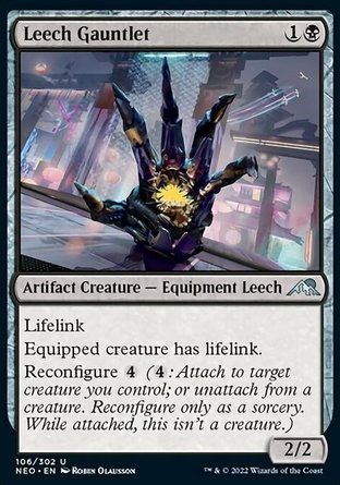 【JPN】《蛭吸護手/Leech Gauntlet》[神河霓朝紀]