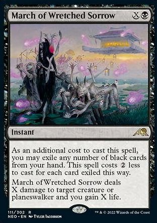 【JPN】 ☆Foil☆ 《傷悲行進/March of Wretched Sorrow》[神河霓朝紀]