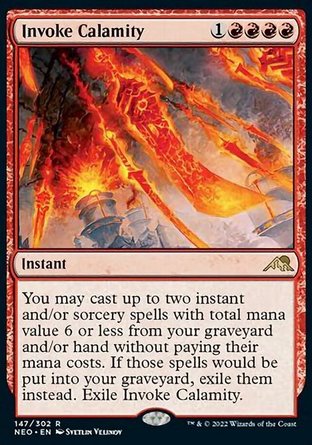 【JPN】 ☆Foil☆ 《召現苦難/Invoke Calamity》[神河霓朝紀]