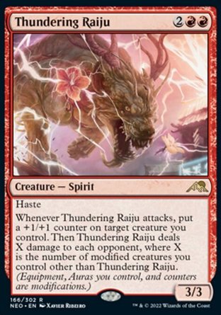 【JPN】《轟鳴雷獸/Thundering Raiju》[神河霓朝紀]