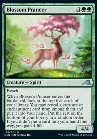 【JPN】《花躍靈/Blossom Prancer》[神河霓朝紀]