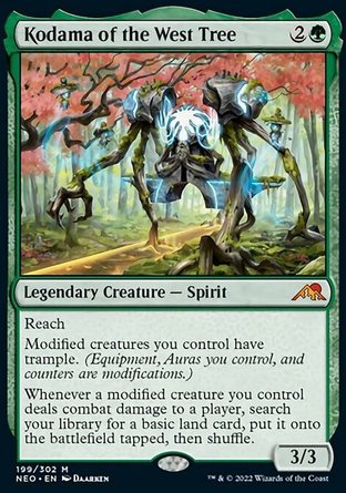 【JPN】《西樹木靈/Kodama of the West Tree》[神河霓朝紀]