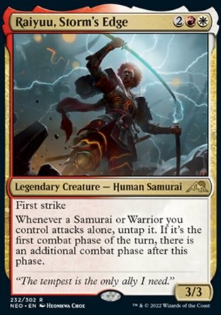 【JPN】 ☆Foil☆ 《風暴利刃雷遊/Raiyuu, Storm's Edge》[神河霓朝紀]