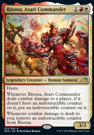 【JPN】 ☆Foil☆ 《淺利軍指揮官理想那/Risona, Asari Commander》[神河霓朝紀]