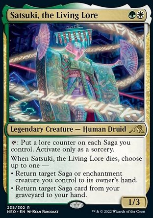 【JPN】 ☆Foil☆ 《現世識庫佐津樹/Satsuki, the Living Lore》[神河霓朝紀]