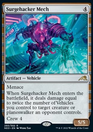 【JPN】 ☆Foil☆ 《駭流機體/Surgehacker Mech》[神河霓朝紀]