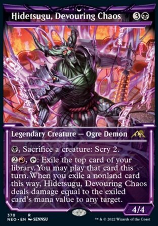 【JPN】《噬生渾魔碑出告/Hidetsugu, Devouring Chaos》[神河霓朝紀]