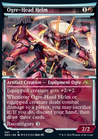 【JPN】《食人魔頭盔/Ogre-Head Helm》[神河霓朝紀]