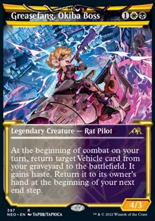 【JPN】《熾場幫頭目脂牙/Greasefang, Okiba Boss》[神河霓朝紀]