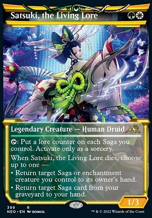 【JPN】《現世識庫佐津樹/Satsuki, the Living Lore》[神河霓朝紀]