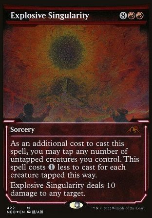 【JPN】 ☆蝕刻閃☆ 《火爆奇點/Explosive Singularity》[神河霓朝紀]