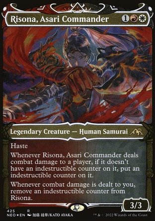 【ENG】 ☆蝕刻閃☆ 《淺利軍指揮官理想那/Risona, Asari Commander》[神河霓朝紀]