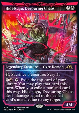 【ENG】《噬生渾魔碑出告/Hidetsugu, Devouring Chaos》[神河：霓朝紀]