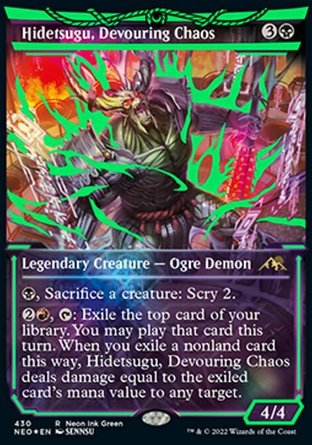 【ENG】《噬生渾魔碑出告/Hidetsugu, Devouring Chaos》[神河：霓朝紀]