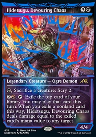 【ENG】《噬生渾魔碑出告/Hidetsugu, Devouring Chaos》[神河：霓朝紀]