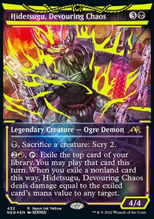 【ENG】《噬生渾魔碑出告/Hidetsugu, Devouring Chaos》[神河：霓朝紀]