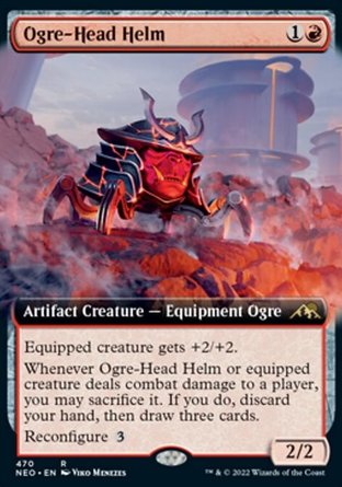 【JPN】《食人魔頭盔/Ogre-Head Helm》[神河霓朝紀]