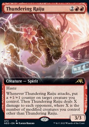 【JPN】《轟鳴雷獸/Thundering Raiju》[神河霓朝紀]