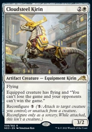 【JPN】 ☆Foil☆ 《雲鋼麒麟/Cloudsteel Kirin》[神河霓朝紀]