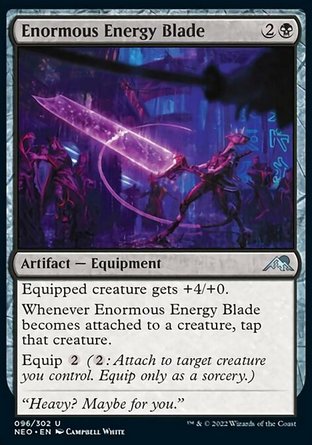 【JPN】《龐巨能量刃/Enormous Energy Blade》[神河霓朝紀]