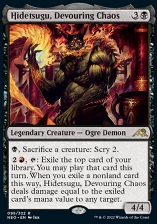 【JPN】 ☆Foil☆ 《噬生渾魔碑出告/Hidetsugu, Devouring Chaos》[神河霓朝紀]