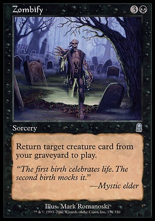 【CHT】 ☆Foil☆ 《殭屍化/Zombify》[奧德賽]