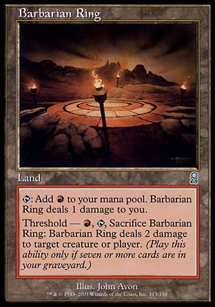 【CHT】 ☆Foil☆ 《蠻族決鬥擂臺/Barbarian Ring》[奧德賽]