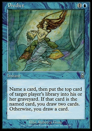 【CHT】 ☆Foil☆ 《預測/Predict》[奧德賽]〔NM〕