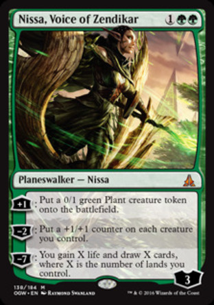 【JPN】《贊迪卡之聲妮莎/Nissa, Voice of Zendikar》[守護者誓約]