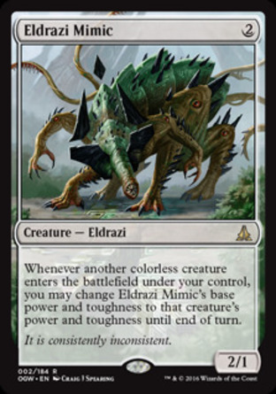 【JPN】《擬態奧札奇/Eldrazi Mimic》[守護者誓約]