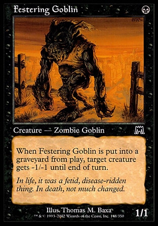 【JPN】《潰傷鬼怪/Festering Goblin》[石破天驚]