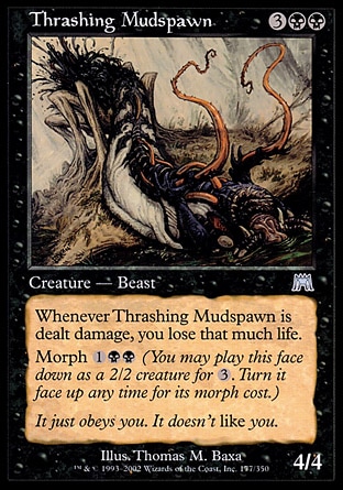 【JPN】《鞭笞泥孳獸/Thrashing Mudspawn》[石破天驚]
