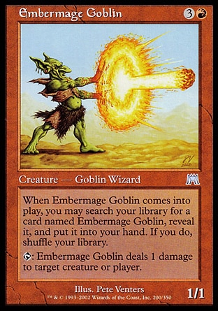 【JPN】《鬼怪燼法師/Embermage Goblin》[石破天驚]