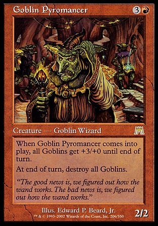 【JPN】《鬼怪烈焰術士/Goblin Pyromancer》[石破天驚]