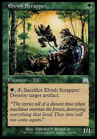 【JPN】《妖精拆解手/Elvish Scrapper》[石破天驚]