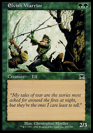 【JPN】《妖精勇士/Elvish Warrior》[石破天驚]