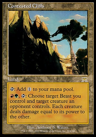 【CHT】 ☆Foil☆ 《爭雄崖/Contested Cliffs》[石破天驚]〔NM〕
