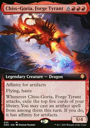 【JPN】 ☆Foil☆ 《熔爐暴君齊歌利/Chiss-Goria, Forge Tyrant》[萬界歸一指揮官]