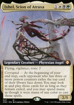 【ENG】《亞崔夏賦使伊歇兒/Ixhel, Scion of Atraxa》[萬界歸一指揮官]