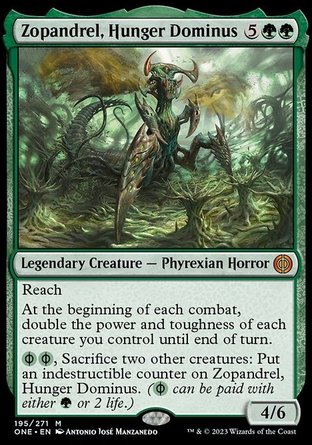 【JPN】 ☆Foil☆ 《飢渴聖主佐潘墜/Zopandrel, Hunger Dominus》[非瑞克西亞：萬界歸一]