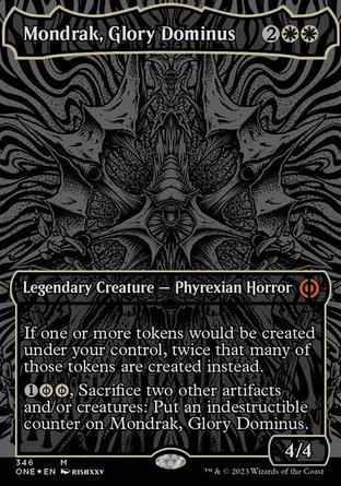 【ENG】 ☆Foil☆ 《榮光聖主蒙垂克/Mondrak, Glory Dominus》[非瑞克西亞：萬界歸一]
