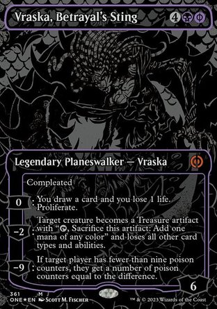 【ENG】 ☆Foil☆ 《背叛毒刺瓦絲卡/Vraska, Betrayal's Sting》[非瑞克西亞：萬界歸一]