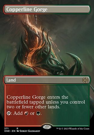 【JPN】 ☆Foil☆ 《銅索峽谷/Copperline Gorge》[非瑞克西亞：萬界歸一]